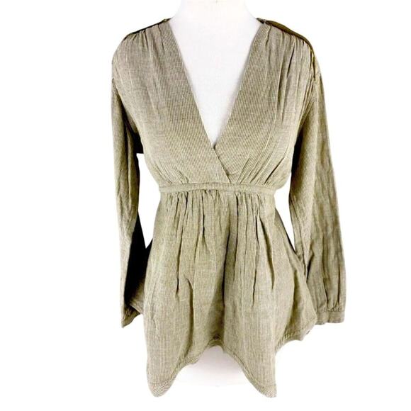 FREE PEOPLE MARTINI COMBO SHORT TOP BLOUSE, SIZE XS, MSRP $108.00 NEW W/ TAG - Picture 1 of 6